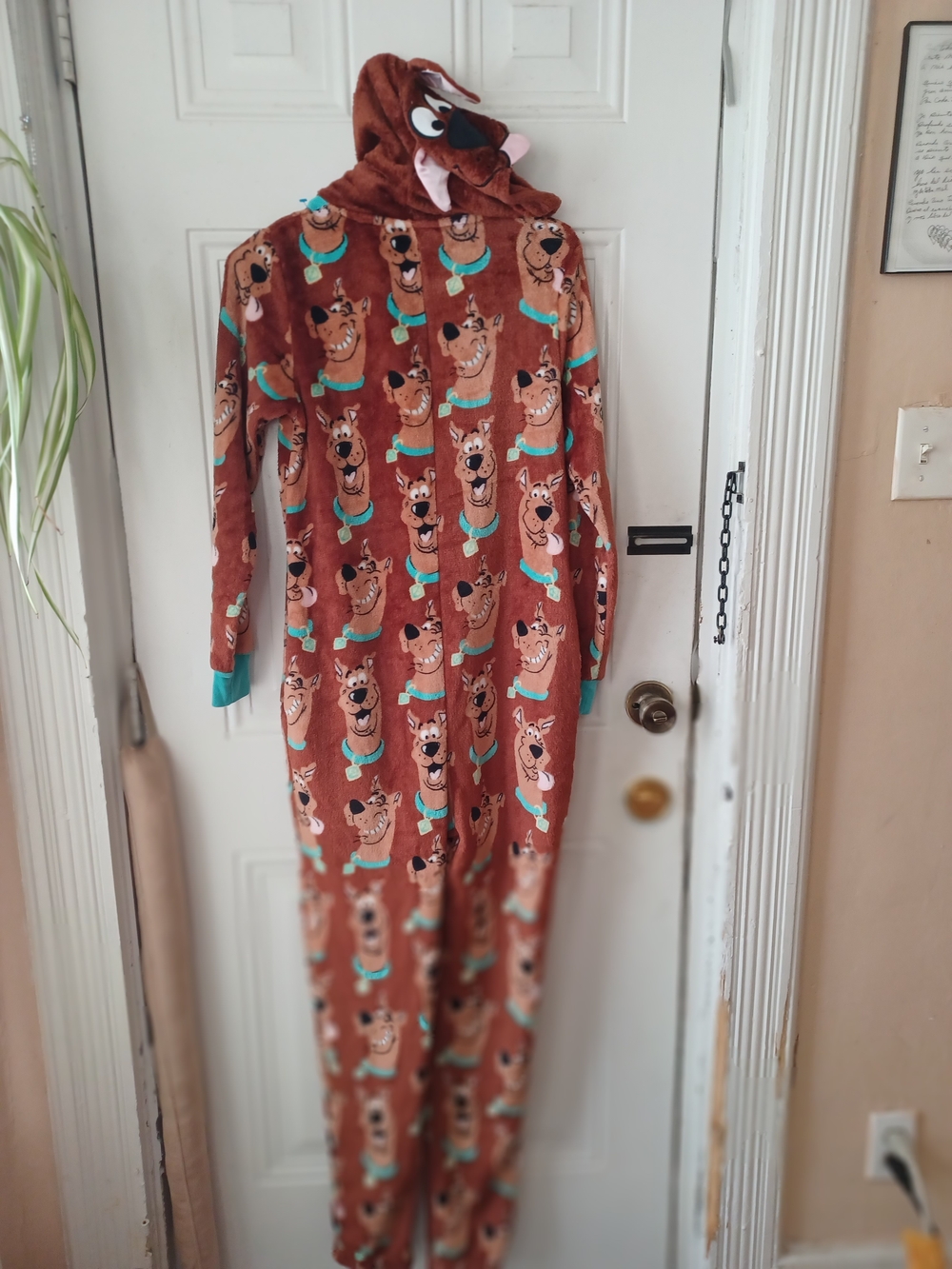 Scooby-Doo Brown Hooded Kids Pajamas Onesie